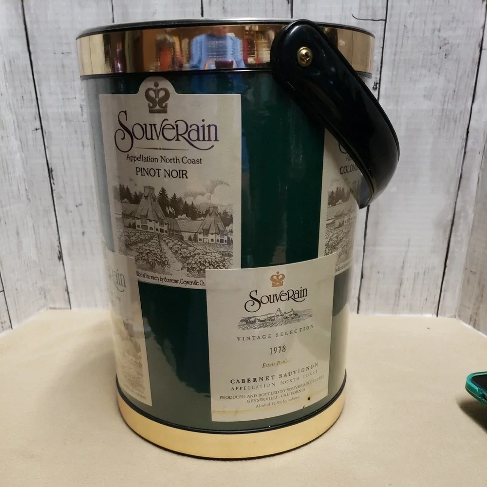Vintage 1978 SOUVERAIN CABERNET SAUVIGNON Wine Holder ICE Bucket NAPA Sonoma